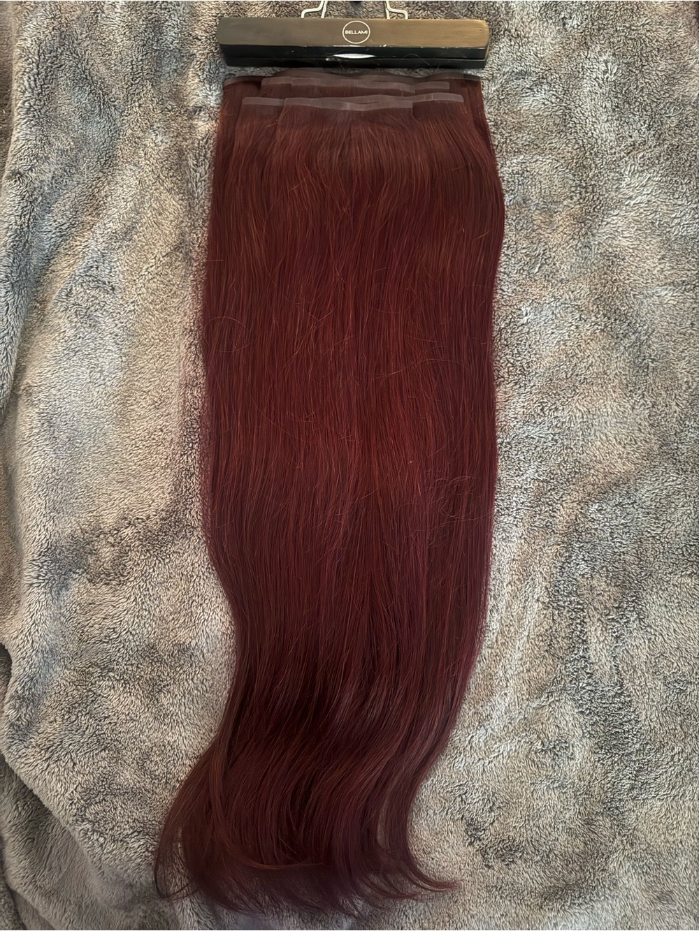 BELLAMI Mullberry Straight Silk Seam Clip-In Human Hair Extensions 24” 260g 7pc - Picture 11 of 12
